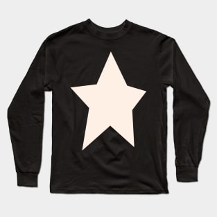 Star 1 Peach Fuzz Pantone Color of the Year 2024 Long Sleeve T-Shirt